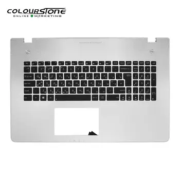 RUSKO Černé s krytem C klávesnici Notebooku notebook RU klávesnice pro ASUS N76 Klávesnice s Podsvícením