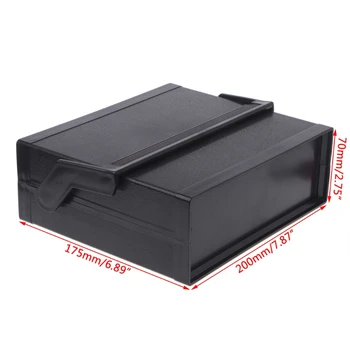 Vodotěsné Plastové Elektronické Krytu Projekt Black Box 200x175x70mm