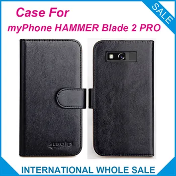 Originál! myPhone HAMMER Blade 2 PRO Případ, 6 Barev, Vysoce Kvalitní Flip Kožená Peněženka Pouzdro Sloty Telefon Bag