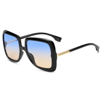 Dámské Nadrozměrných sluneční Brýle, Ženy 2020 Náměstí Trend Ženské Gradient Sluneční brýle Velký Rám UV400 Letní Styl Odstíny Oculos