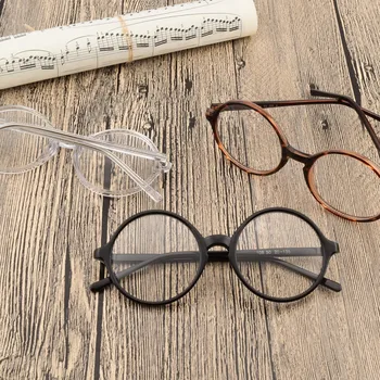 Módní Kolo Plain Brýle Vintage Jasné Objektiv Brýle Muži Ženy Retro Krátkozrakost Optické Brýle Rám Transparentní