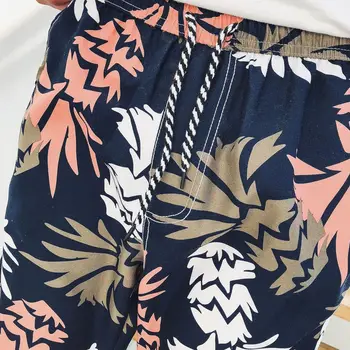 Pánské rychleschnoucí Krátké kalhoty Muži Ležérní Beach Šortky Letní Prodyšný Tisk Pase Stahovací Módní Různé Barvy Elegantní Nové