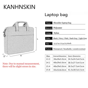 15.6 14.4 13.3 palce laptop messenger bag s ramenní kabelka počítač tašky Vodotěsné Messenger Notebook bag Ženy muži