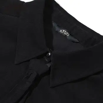 ELFSACK Pevné Pure Single Breasted Ležérní Manšestrové Košili Ženy,2020 Zimě Vintage Tie Přední Zip,korejské Dívčí Baisc Denní Top