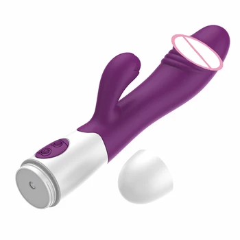 IKOKY Ženské Masturbant Vibrátor Rabbit Vibrátor Duální Vibrační Vaginální Klitoris Stimulátor Sexuální Hračky pro Ženy G-Spot Masér