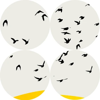 Nordic Jednoduché Tisíc Ptáků, Malování Plakátů, Tisků Quadros Cuadros Pop Umění Zdi Obraz Pro Moderní Obývací Pokoj Domácí Dekor