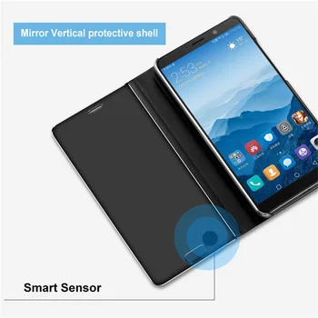 Smart Mirror View Flip Telefon Pouzdro Pro LG K50 K50S K61 K41S K51S K42 K52 Q60 V30 V30Plus V40 V50 V60 5G Velvet Jasné, Kožené Pouzdro