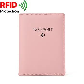 Cestovní Pas Kryt Muži Rfid Peněženka pro Kreditní Karty Pu Kožené Případ cestovní Pas Karty Rfid, Ochrana Cestovní Doklad Organizátor