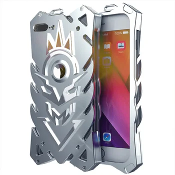 Zimon Hliníkový Kovový Magnetický Stojánek Telefon Pouzdro Pro iPhone XS Max Výkonné Venkovní Heavy Duty Zadní Kryt Pro iPhone7 8 6 Plus
