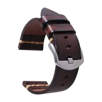 Originální Kožené Watchband pro Galaxy Hodinky Popruh 18mm 20mm 22mm 24mm Hodinky Kapela Tissote Timex Omega Zápěstí Náramky