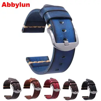 Originální Kožené Watchband pro Galaxy Hodinky Popruh 18mm 20mm 22mm 24mm Hodinky Kapela Tissote Timex Omega Zápěstí Náramky