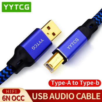 YYTCG hi-fi Kabel USB Vysoce Kvalitní Typ A Typ B hi-fi Datový Kabel Pro PŘEVODNÍK