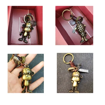 JUWANG Módní Keychain Key Háčky Šperků Příslušenství Měděné 3D Přívěsky Bronzové Klíčových Řetězců, Kroužky Na Tašky Klíče Dekorace