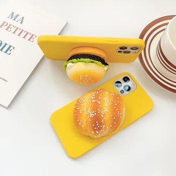 3D Funny chutné jídlo, hamburger, sendvič, donuty Pouzdro Pro Huawei P40 P30 P20 P10 P9 8 Lite P smart Z Y Pro Plus Měkké silikonové Krytí