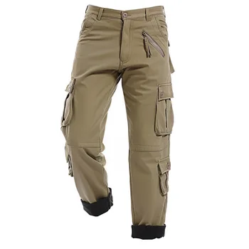 Vysoce Kvalitní Zimní Teplé Muži Tlusté Kalhoty Dvouvrstvé Vojenské Armády Kamufláž Taktické Bavlněné Kalhoty Pro Muže Značky Oblečení