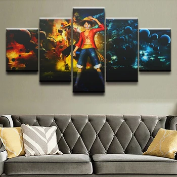Home Dekorace Obrázky Modulární 5 Panel Wall Art One Piece HD Obývací Pokoj, Moderní Obrazy Tištěné Plátno Cuadros Plakáty