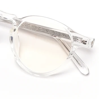 Peekaboo retro kolo brýle pro ženy tr90 transparentní černá anti modré světlo optické brýle rám pro muže korejský styl acetát