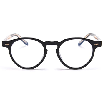 Peekaboo retro kolo brýle pro ženy tr90 transparentní černá anti modré světlo optické brýle rám pro muže korejský styl acetát