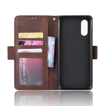 Pro Sharp Aquos Sense3 Lite Případě Smysl 3 LITE Peněženka Kůže Kůže Kryt Telefonu Pro Sharp Aquos Smysl 3 Plus S Card Slot