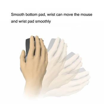 Mini Silikonové Zápěstí Pad 10x4.3x2cm Myš Pad Zápěstí Stát, Aby se Zabránilo Poškození Zápěstí Myši Plynulý Provoz Podložka Pro Office Hra