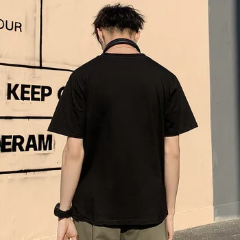 2020 nové ulzang půl rukáv Hong Kong styl krátký rukáv t-shirt pánské populární značka studentů loose fit
