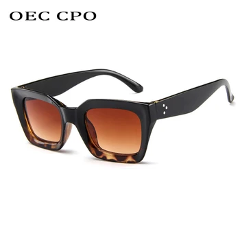 OEC CPO Vintage Náměstí sluneční Brýle, Ženy Značky Módní Nýty sluneční Brýle Retro Plastové Brýle Muži Ženy Sluneční Brýle UV400 O646