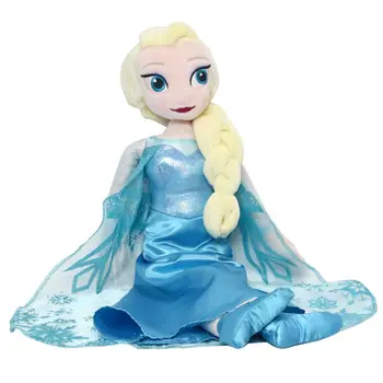 Disney Princess Plyšové Panenky, Hračky Pro Děti Roztomilé Kreslené 40cm Frozen Elsa Panenky, Plyšové Hračky pro Děti Plněné Panenky Brinquedos
