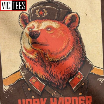 Pracovat Tvrději, Soudruhu Sovětský Svaz T-Shirt Pánské Bavlněné Tričko Komunista, Komunismus, Sssr Soudruzi Rusko Dospělé