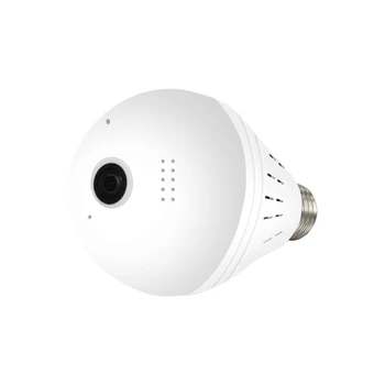YuBeter 1080P 960p 360 ° wi-fi Bezpečnostní Kamera, Svítilna Panoramatický Žárovka kamerový Fisheye HD Noční Vidění obousměrný Audio