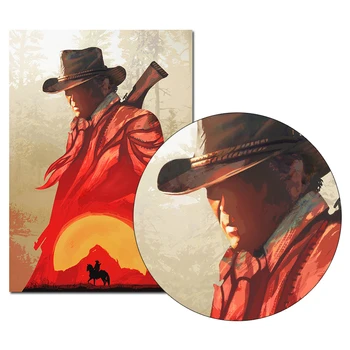 Red Dead Redemption 2 Herní Plátno Plakát Wall Art Print Obraz 20x30 60x90cm Tapety, Dekorativní Nástěnné obrázky pro Obývací Pokoj