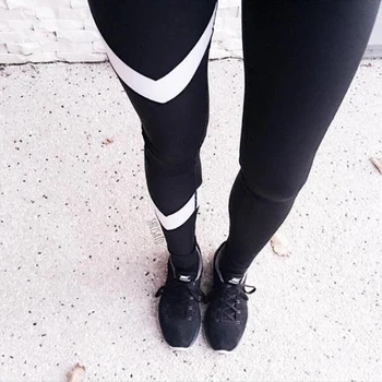 ZSIIBO Dámské Sportovní Legíny Černá tisková Cvičení Ženy Fitness Legging Kalhoty Slim Jeggings Odvod Platnost Cvičení Oblečení