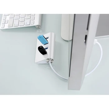 Powstro vysokorychlostní Adaptér 4 Port USB USB Splitter Adaptér USB Splitter pro Notebook Apple Macbook Air PC ROZBOČOVAČ Přenosný OTG HUB