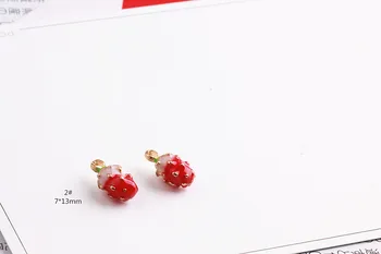 Mini Pořadí Smalt 20ks 3D Ovoce Ananas Jahoda Přívěsek Přívěsky DIY Nálezy Šperky Náramek, Náhrdelník, Přívěšek Náušnice Kouzlo