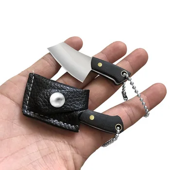 Kreativní Klíčenka z Nerezové Oceli Multifunkční Mini Kuchyňský Nůž Přenosné Nůž pro Domácí Kancelář Strana Řemesla Dárek