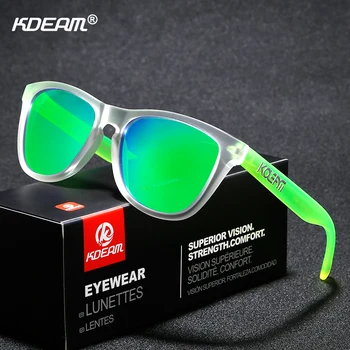 KDEAM Trend-nastavení TR90 Brýle Muži Polarizované Široký rozsah Barev, Sluneční Brýle Sport Luxusní Unisex Rám S Kolekce Box