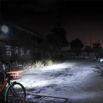 2xL2 7000K LED Kolo Světlometů Nekonečná Stmívání 5 Režimů 360° Rotace IP65 Vodotěsné Bike Světlo USB Nabíjecí Noc na Koni