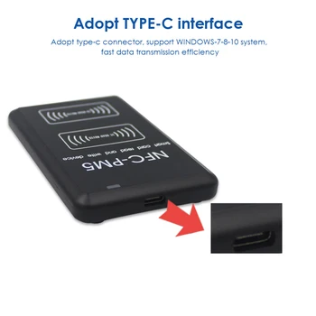 NFC PM5 IC/ID Kopírka dual-frekvence 125KHZ, 13,56 MHZ RFID Čtečka Plně Spisovatel Dekódování Funkce Karty Kopírky
