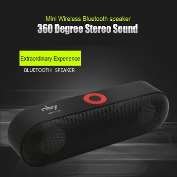 ZK30 Nové NBY-18 Mini Přenosné Bezdrátové Bluetooth Reproduktor Zvukový Systém 3D Surround Stereo Hudbu Podporu Bluetooth, TF AUX USB