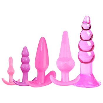 VETIRY 8 Kusů/Set Anální Plug Kombinace Vibrátor, Anální Korálky Butt Plug Klitoris Stimulátor Sexuální Hračky pro Ženy, Sex Výrobky