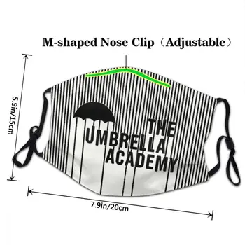Umbrella Academy V Pračce Pro Dospělé Maska Na Obličej Módní Osobnosti Design Prachotěsný Ochranný Kryt Respirátor Úst Muflové
