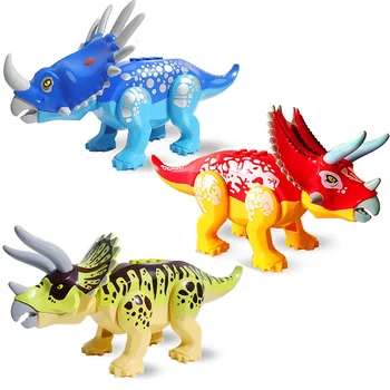 Zvířecí Série Jurassic Dinosaur World Park Barevné Triceratops, Styracosaurus Stavební Bloky, Cihly Hračky, Dárky