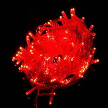 AC220V 10M 20M 30M 50M LED řetězec Víla světla svátek Patio Vánoční Svatební dekorace Vodotěsné venkovní osvětlení garland dec