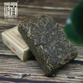 Baishaxi Anhua Tmavý Čaj s Zlatá Květina Tmavý Čaj Fu Cihlový 300g