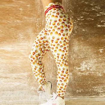 2019 Letní Nové Květiny Legins Ženy, Legíny Módní Čisté červené sexy fitness běžecké kalhoty, Ženy Dlouhé Kalhoty Pružnost