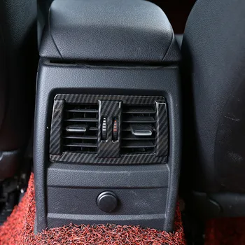 Uhlíkové Vlákno Styl ABS Zadní Klimatizace Otvor Rámu Obložení Pro BMW 3 F30 4 Série F34 3GT 2013-2018 Příslušenství