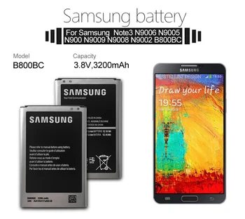 Originální Baterie Samsung B800BE Pro Galaxy Poznámka 3 N900 N9005 N9006 N9000 N900A N900T N900P 3200mAh S NFC Mobilní Telefon Baterie