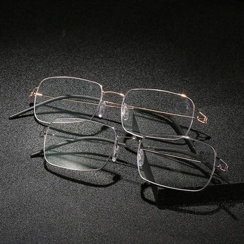Ahora Elegantní Ultralehké Ocelové Brýle Na Čtení Muži Ženy 2020 Luxusní Brýle Anti Modré Světlo Blokování Brýle +1.0 1.5 - 4.0