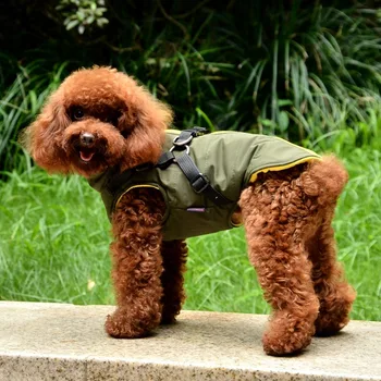 Vodotěsné Pet Pes Štěně Postroj Vesta S Bunda Čivava Oblečení Teplé Zimní Psa Oblečení Kabát Pro Malé A Středně Velké Psy