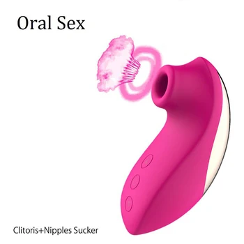 Králík Citlivé místě Sání Klitorisu Stimulátor s 10 Režimy Lízání Jazyk Masér pro Ženy, Pár Zkušeností, Skutečný Kouření
