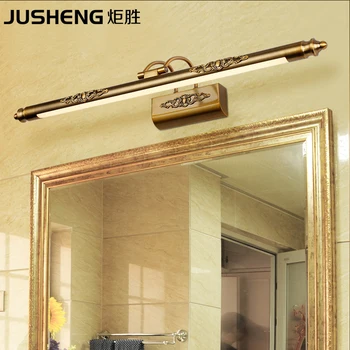 JUSHENG Classic Antique Brass LED Nástěnné Lampy v Koupelně s Swing Paže přes Zrcadla Obrázek svítidla indoor110V / 220V